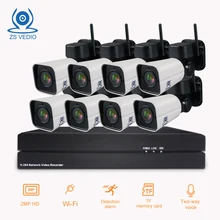 ZSVEDIO система видеонаблюдения ip-камера безопасности WiFi 8CH H.264 PTZ 1080P 4X Zoom NVR комплект видео комплект наружная камера охранной системы видеонаблюдения