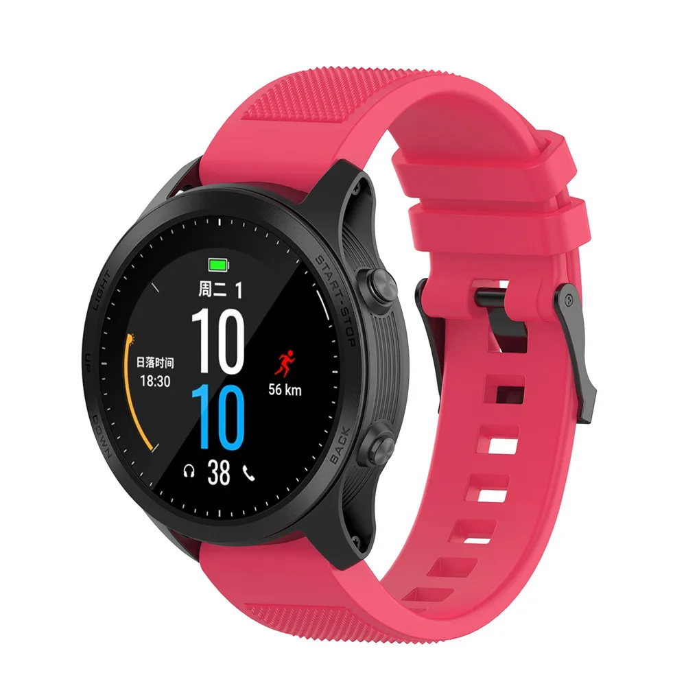 22 мм сменный силиконовый текстурный ремешок для Garmin MARQ series/Fenix 5 Plus/Forerunner945, 935 универсальный браслет