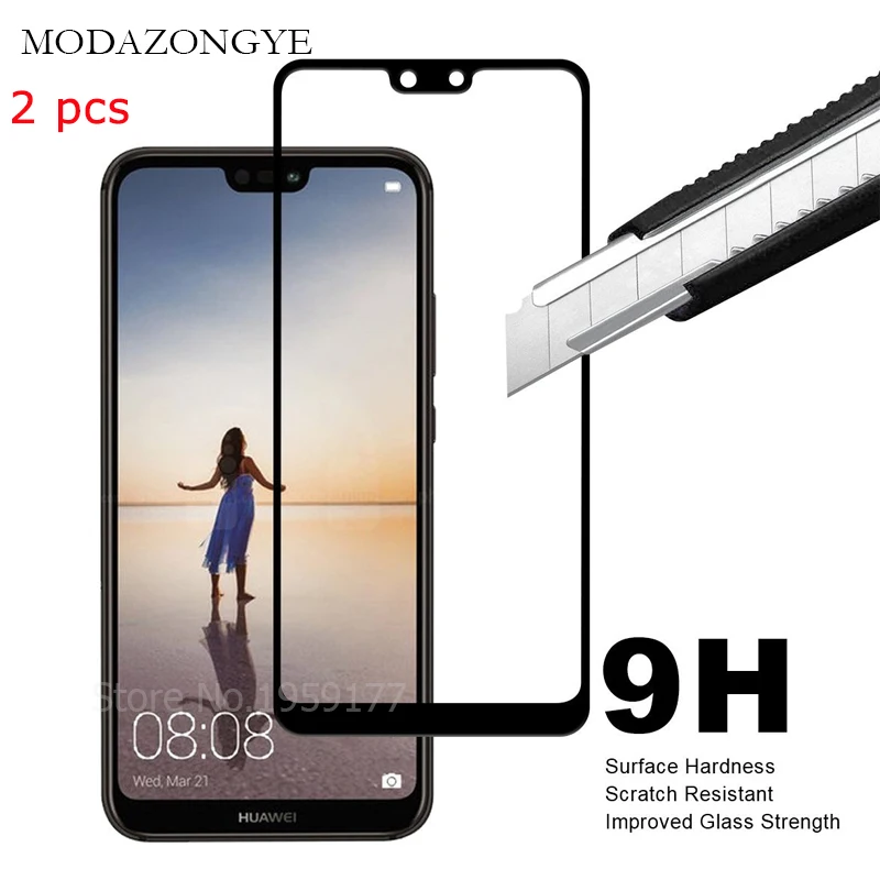 2pcs Tempered Glass For Huawei P20 Lite Screen Protector Huawei P20 Lite P20Lite Screen Protector Glass Full Cover (4)