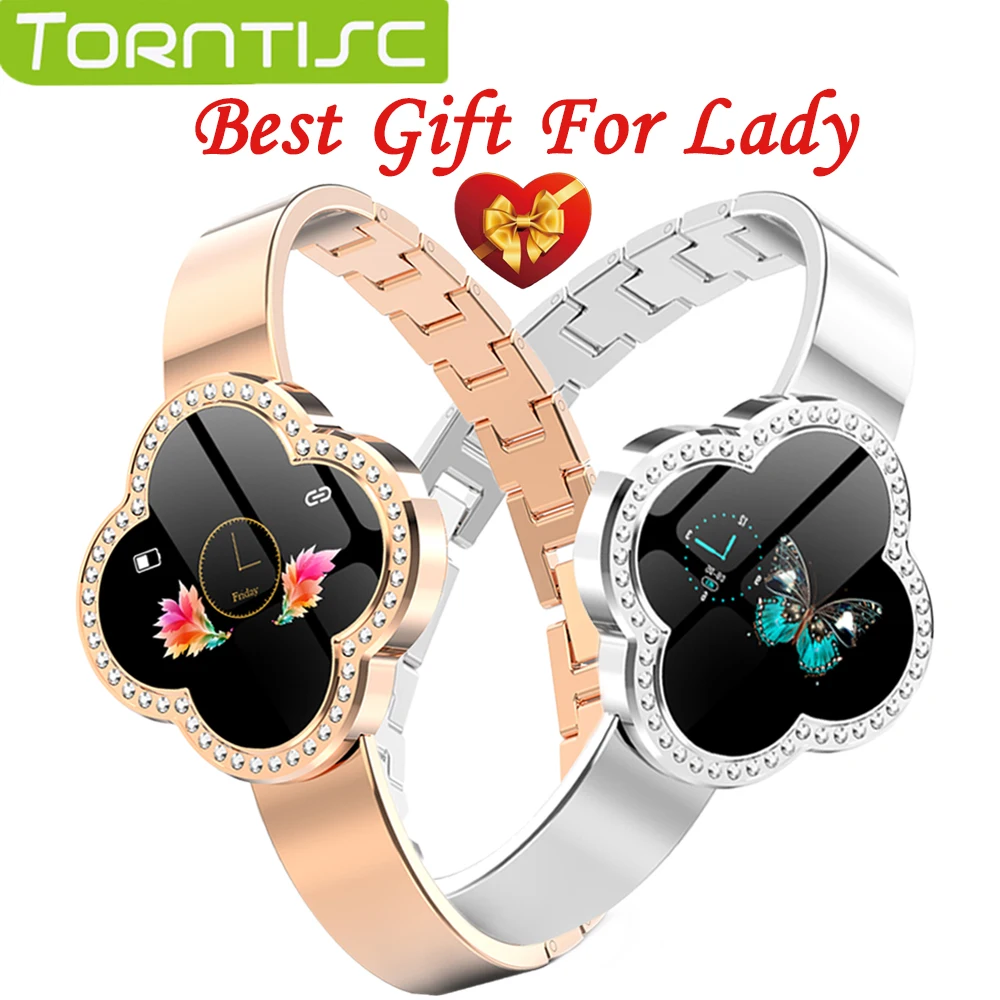 

Torntisc 2019 Women Smart Watch Blood Pressure Heart Rate Monitor Smart Bracelet Sedentary Reminder Fitness Tracker Smartwatch