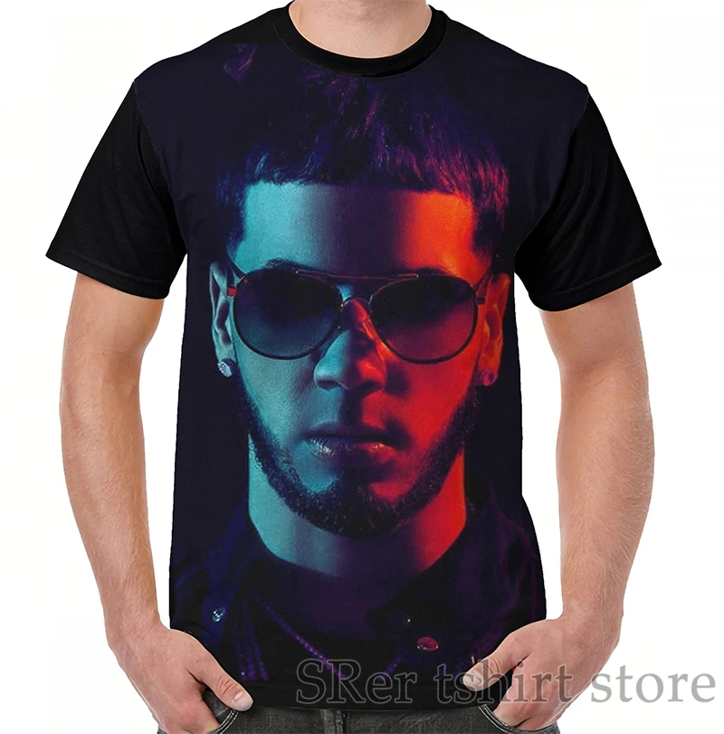 

Funny print men t shirt women Tops tee ANUEL AA Graphic T-Shirt men O-neck Short Sleeve Casual tshirts