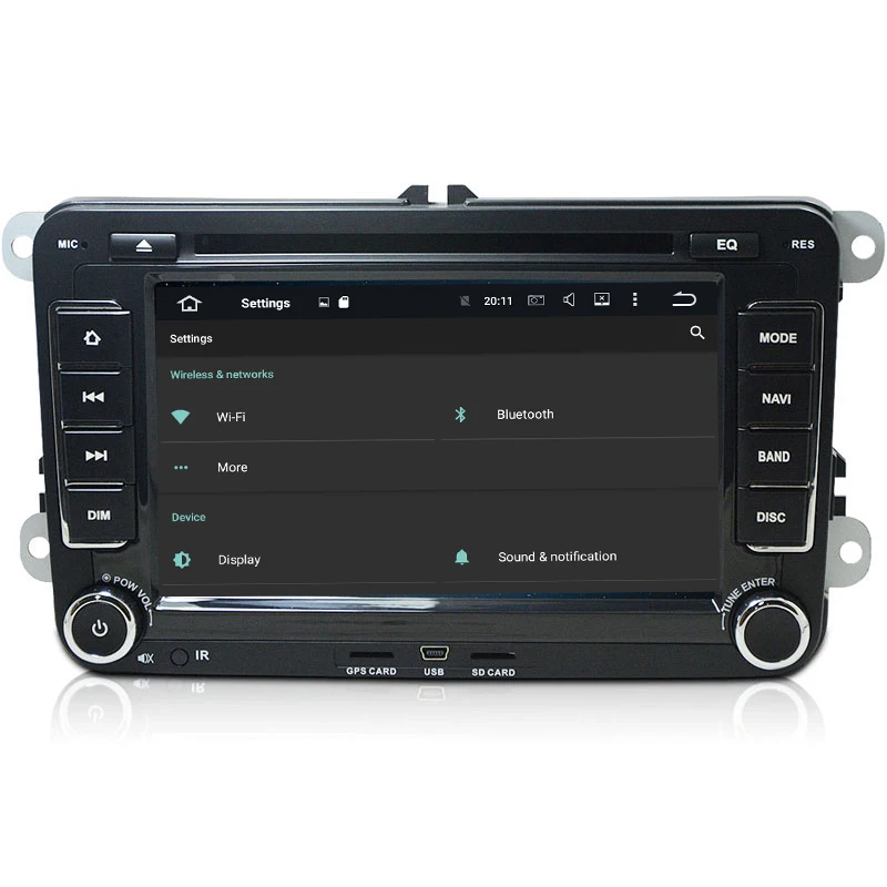 Discount Android 9.0 octa core Car DVD GPS For VOLKSWAGEN skoda POLO GOLF PASSAT CC TIGUAN TOURAN Bora Caddy transporter radio navigation 15