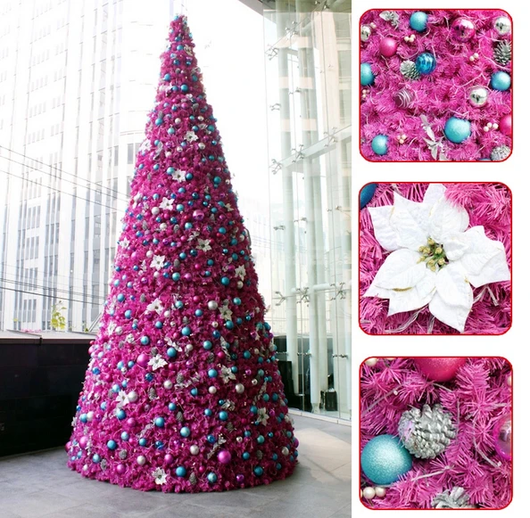 3 meters high pink compact christmas tree artificial tree 3 meters high pink compact christmas tree artificial tree