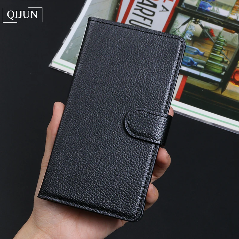 

QIJUN Luxury Retro Leather Flip Wallet Cover For Asus Zenfone Max M1 ZB555KL Plus Pro M1 ZB570TL ZB601KL Stand Card Slot Fundas