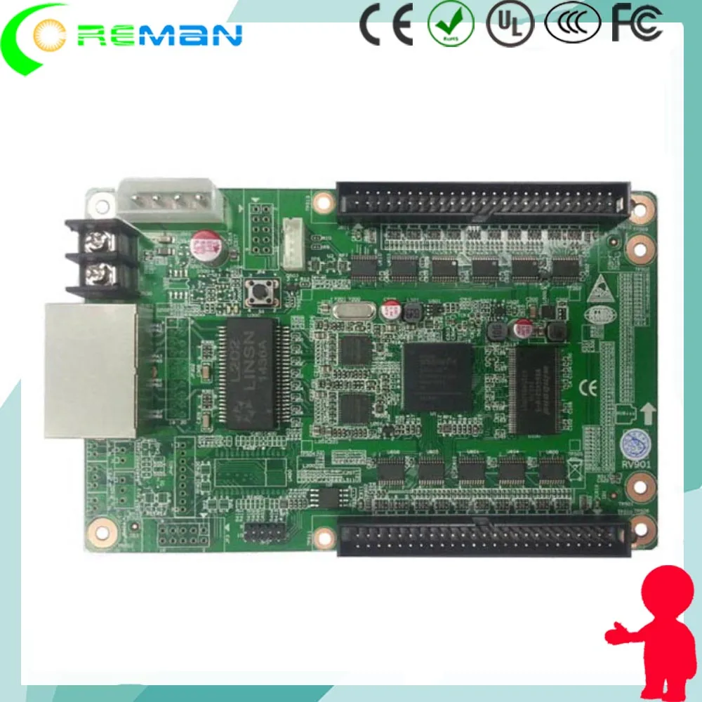 

Big rental led display screen receiving card LINSN 901T / hub75 hub40 receiving controller led