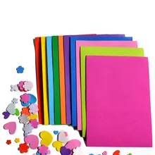 10 шт губчатая бумага DIY толстый многоцветный спонж пенная бумага складывающийся Скрапбукинг крафт бумага 18,5*26*0,2 см случайный цвет