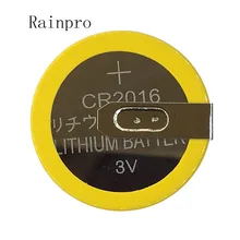 Rainpro 5 шт./лот CR2016 с контактами 90 градусов Кнопочная батарея литиевая батарея для дистанционного управления/электронный счетчик и т. Д