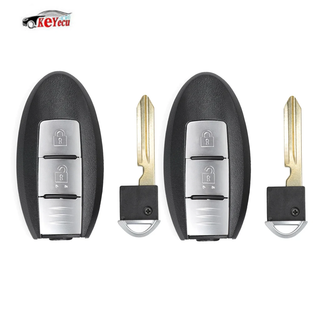 

KEYECU 2Pcs Replacement Original Keyless Entry Remote Car Key FSK 315MHz for Nissan Juke Qashqai X-railL 2013+ P/N:S180144101
