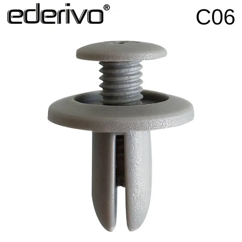 Ederivo 1PCS C06 6mm Hole Nylon Car Fastener Clips automotive fender