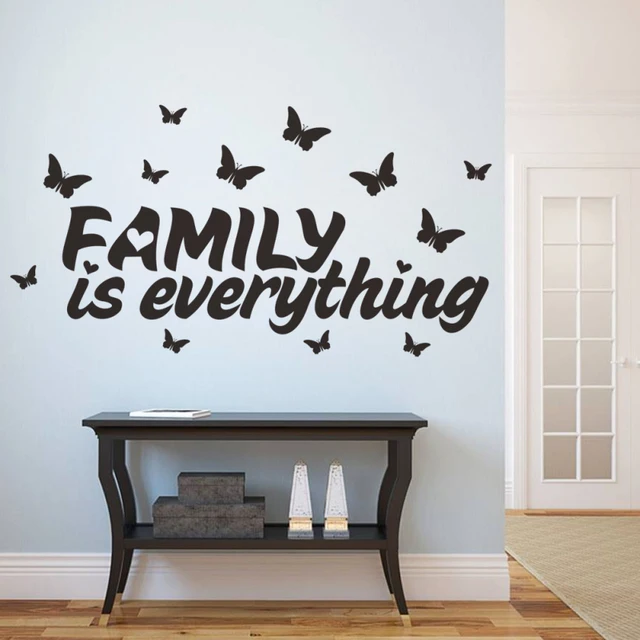 new home decor butterfly family is everything quote wall stickers adhesive vinyl sticker home decoration diy - Home Decor Quotes new home decor butterfly family is everything quote wall stickers adhesive vinyl sticker home decoration diy - Home Decor Quotes