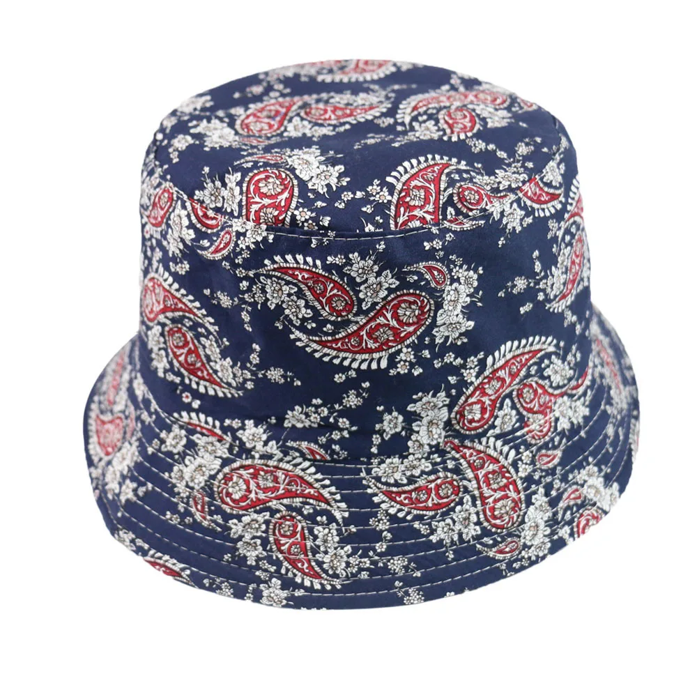 

Women Hat New Retro Washed Denim Basin Cap Ladies Street Trend Cashew Flower Fisherman Hat Four Seasons Universal Bucket Sun Hat
