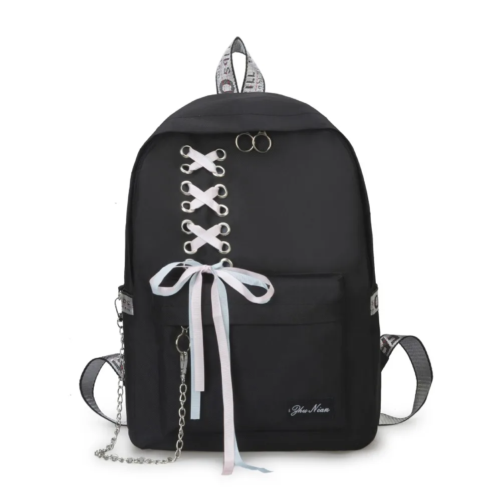 new women fashion backpack girls school bag bow knot bagpack back to