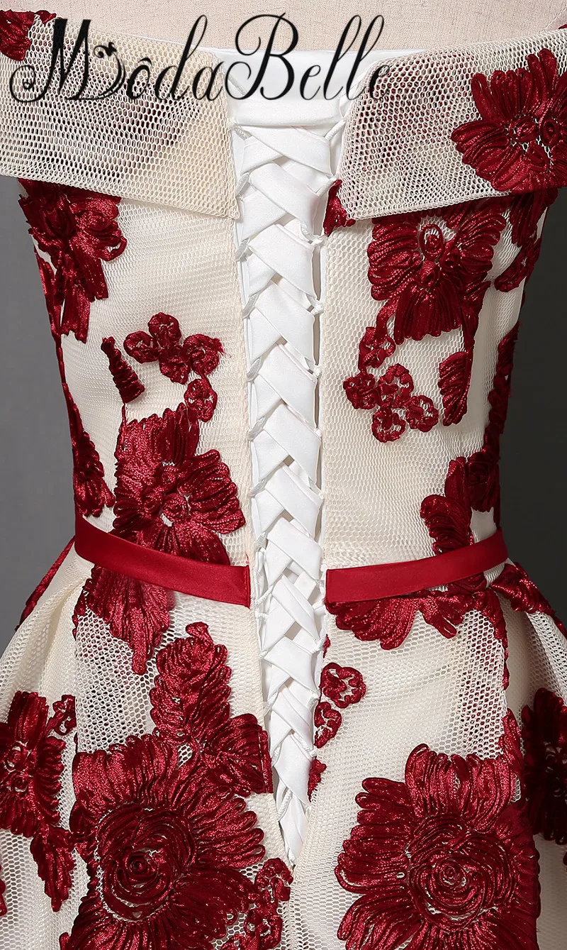 Дешевые Длинные вечерние платья Modabelle бордового цвета женское ТРАПЕЦИЕВИДНОЕ