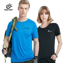 Tectop Весна и лето Открытый быстросохнущая футболка с коротким рукавом для мужчин