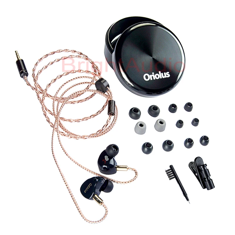 Наушники Oriolus Black Дания Sonion BA Driver + 10 мм динамический привод на заказ гибридный