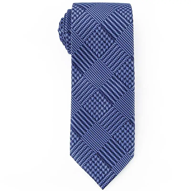 Мужские галстуки, галстуки, мужские деловые свадебные галстуки на шею, 7,5 см., мужские нарядные Галстуки, подарок, английские клетчатые жаккардовые галстуки в полоску - Цвет: YWPT-054