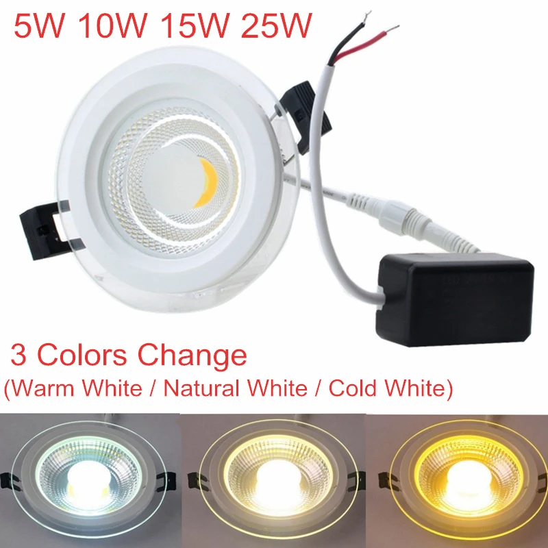 Led Downlight 3 Colors Change(3000k/4000k/6000k) 5w 10w 15w 25w Led Downlight 3 Colors Change(3000k/4000k/6000k) 5w 10w 15w 25w