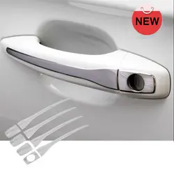 Для Citroen Elysee C-Elysee аксессуары двери автомобиля протектор Ручка отделочные панели отделкой Тюнинг автомобилей 2014 2015 2016