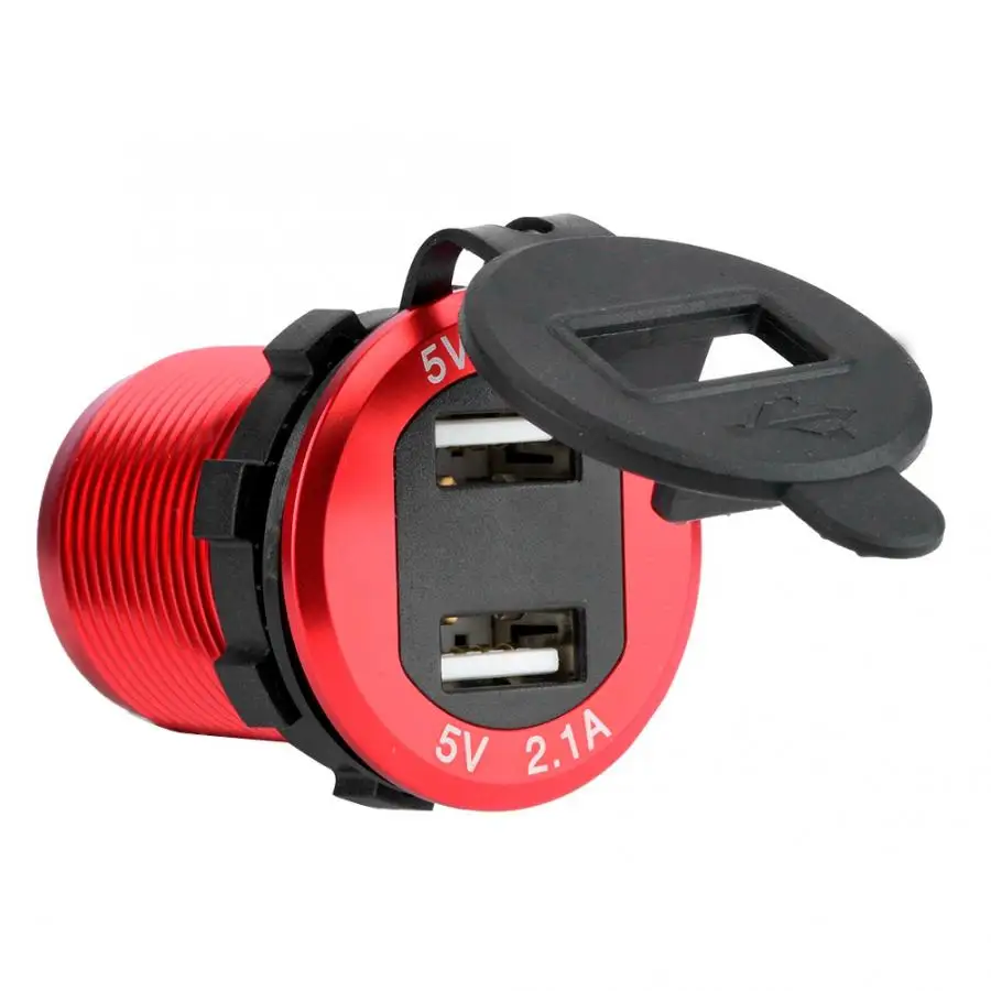 Авто аксессуары 5 в 4.2A двойной зарядное устройство USB с 24 в вольтметр для автомобиля мотоцикла araba aksesuar