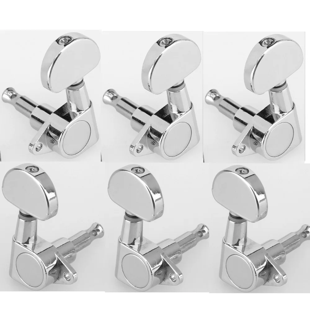 

Musiclily 3+3 Sealed Tuners Tuning Keys Pegs Machine Heads Set for Gibson Epiphone Style Guitar Parts, Half Moon Button