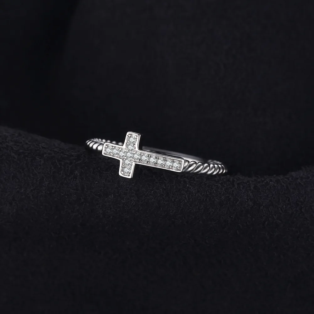 JewelryPalace Мода крест кольцо фианит мира заявление Кольца для Для женщин Аутентичные 925 пробы серебро Цвет Fine Jewelry