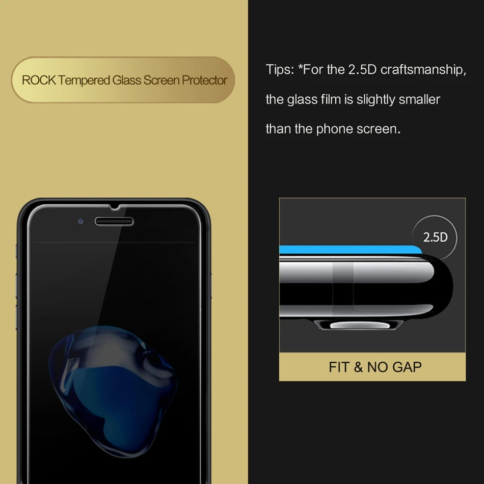 ROCK защитный экран протектор для iPhone 6 6s 7 8 plus 5 S 5 SE XS Max XR X Прозрачное Закаленное стекло для iPhone 10 9 8 7