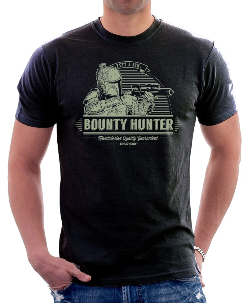 Топы Летняя классная забавная футболка Boba Fett Son Bounty Hunter Clone Jedi черная с принтом FN9823