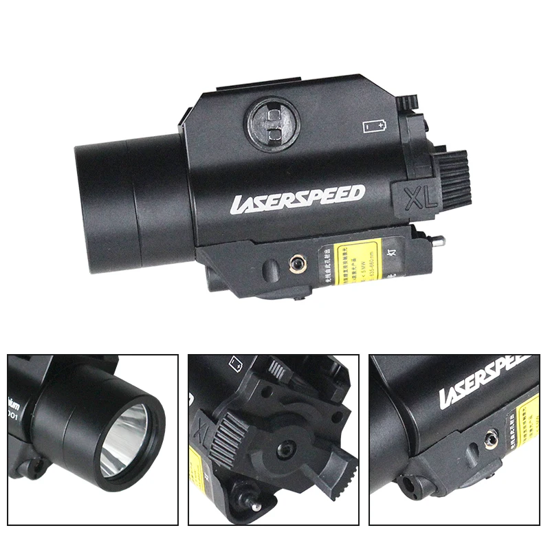 Laserspeed тактический пистолет 450LM с Glock 19 компактный лазерный фонарик Лазерный