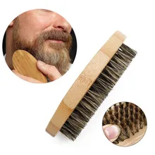 1 шт. Новая натуральная кабана щетка из голландсокого дерева для мужчин гребень для бритья массаж лица ручная работа желтая щетка для усов инструмент для ухода