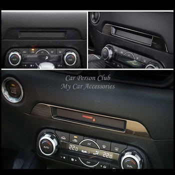 

For Mazda CX-5 CX5 2017 2018 Middle Console CD Dashboard Trim Sticker Frame Cover Interior Decoration Car-Styling Accessories