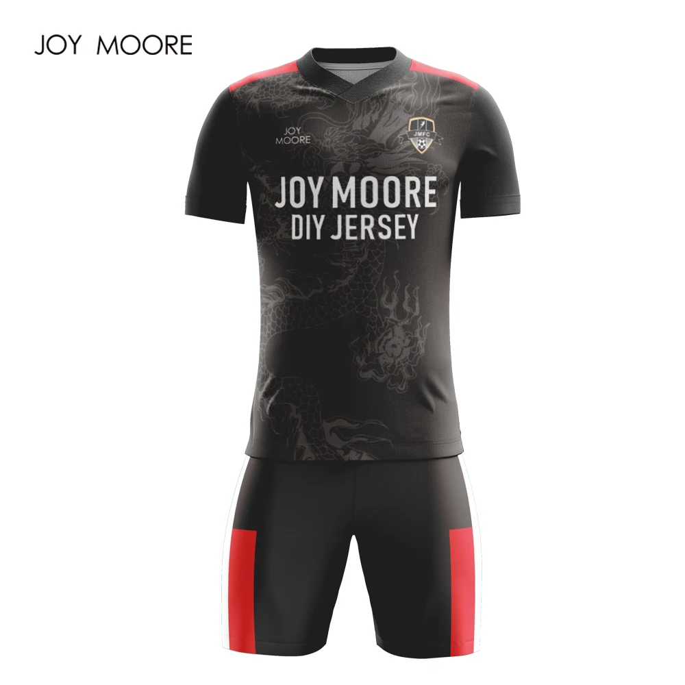 football jersey black and white soccer uniform custom soccer jerseyin