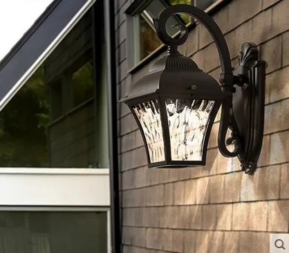 Новые солнечные настенные фонари свет лампы открытый забор двери
