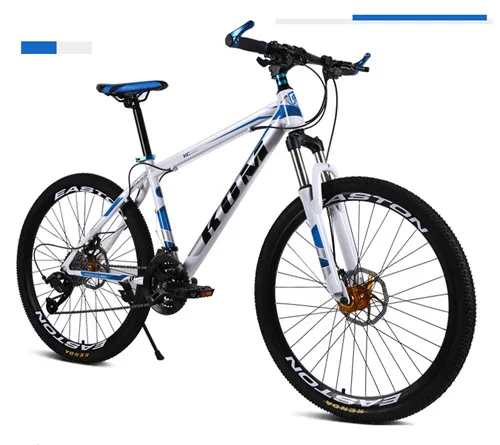 Бренд X-спереди 24/27 скорость 26 дюймов дисковый тормоз открытый спортивный велосипед горный велосипед углеродистая сталь bicicleta - Цвет: blue white