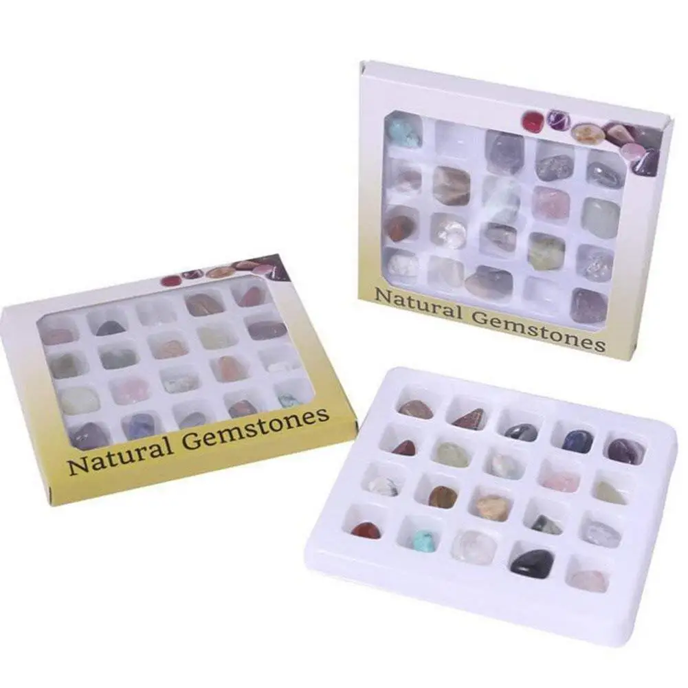 

20PCS/set Energy Crystal Stone Set Natural Crystal Ore Specimen Stone Decoration Crafts For Stone Collection