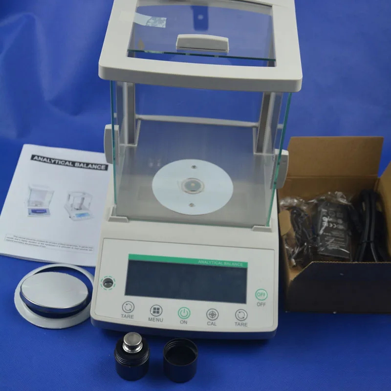 Цифровые весы 120x0 0001g лабораторные с анализом диапазон 120g Precison 0 1 mg RS232C быстрая