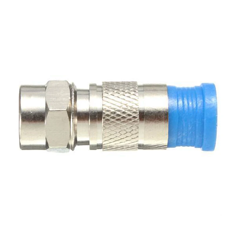 50 x RG6 F Coax Coaxial Compression F Connectors Satellite Cable TV