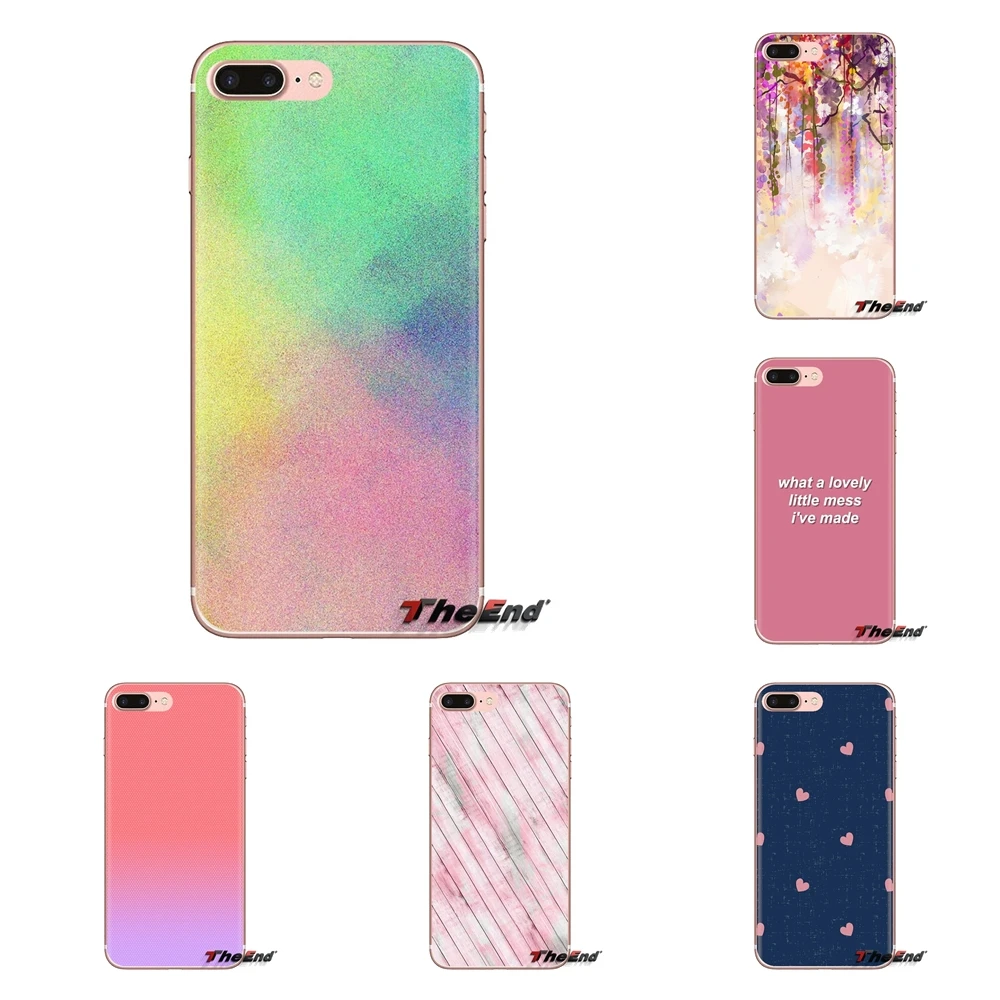 Pink &amp Grunge Default Layout Soft TPU Phone Case For Huawei G7 G8 P7 P8 P9 P10 P20 P30 Lite Mini Pro P Smart Plus 2017 2018 2019 |