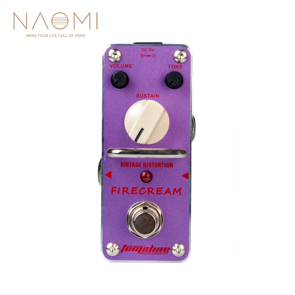 

NAOMI Aroma AFM-3 Guitar Effect Pedal Vintage Distortion Pedal Guitar Effect Firecream Based On The 1st Version EH Muff Pedal