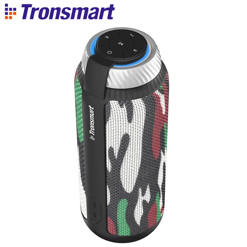 

Tronsmart Element T6 25W Portable Bluetooth Speaker with 360 Degree Surround Sound and Built-in Microphone Camouflage for Music