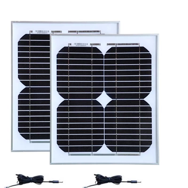 Panneaux Solaires 24 В 20 Вт Panneau Solaire 12 В 10 Вт 2 шт. Chargeur Solaire система на солнечной батарее для дома уличный свет вентилятор зарядное устройство на солнечных батареях для телефона - Цвет: solar panel 18v 10w