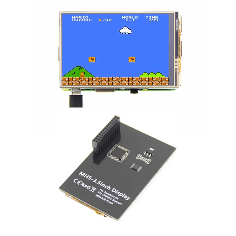 

lcd screen for raspberry pi 3.5 inch LCD screen 3B+ 480*320SPI touch screen panel 125Mhz