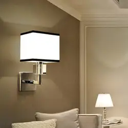 Современная мода светодиодный E14 ткань ресторанная настенная лампа отель дома стены прихожей постели Настенный декор из металла Спальня
