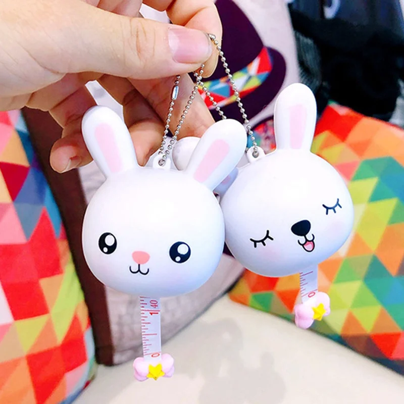 

1 Pcs Cartoon Mini Retractable Flexible Body Metric Markings Ruler Tape Measure For Sewing Cloth Dieting Tailor
