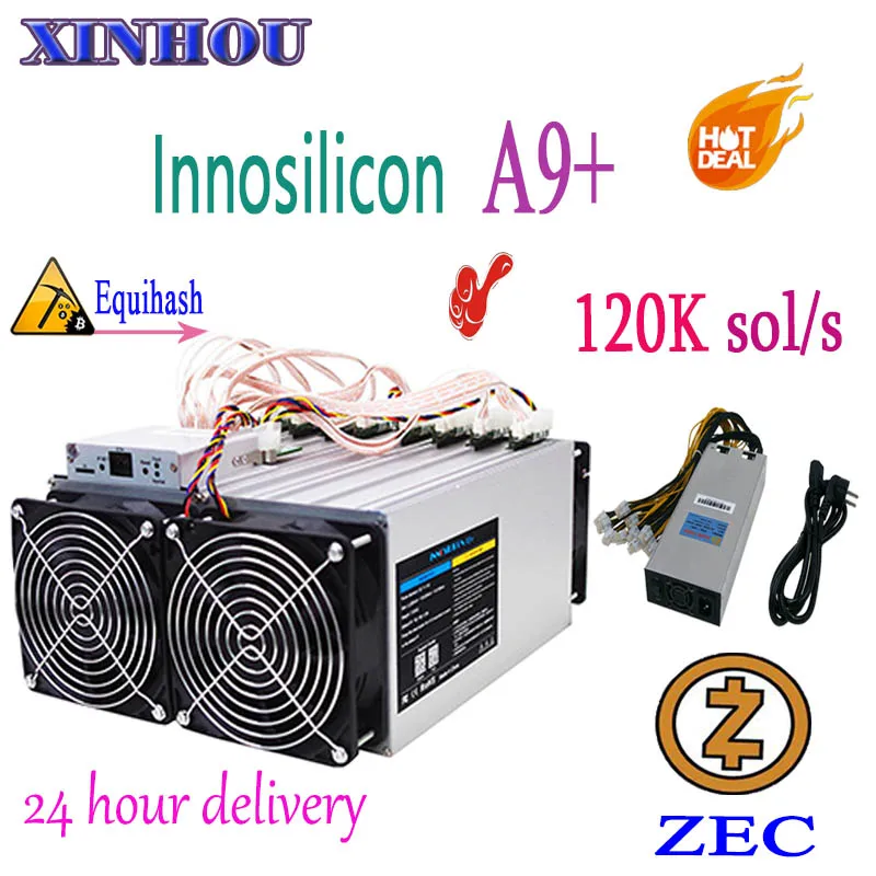 Используется Innosilicon A9 + ZMaster 120 k sol/s с БП Equihash Asic шахтер Zcash ZEC BTG добыча лучше чем Antminer Z9 мини S9 B7 T3