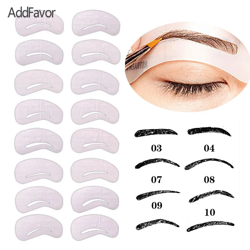 aliexpresscom buy addfavor 24pcset eyebrow template
