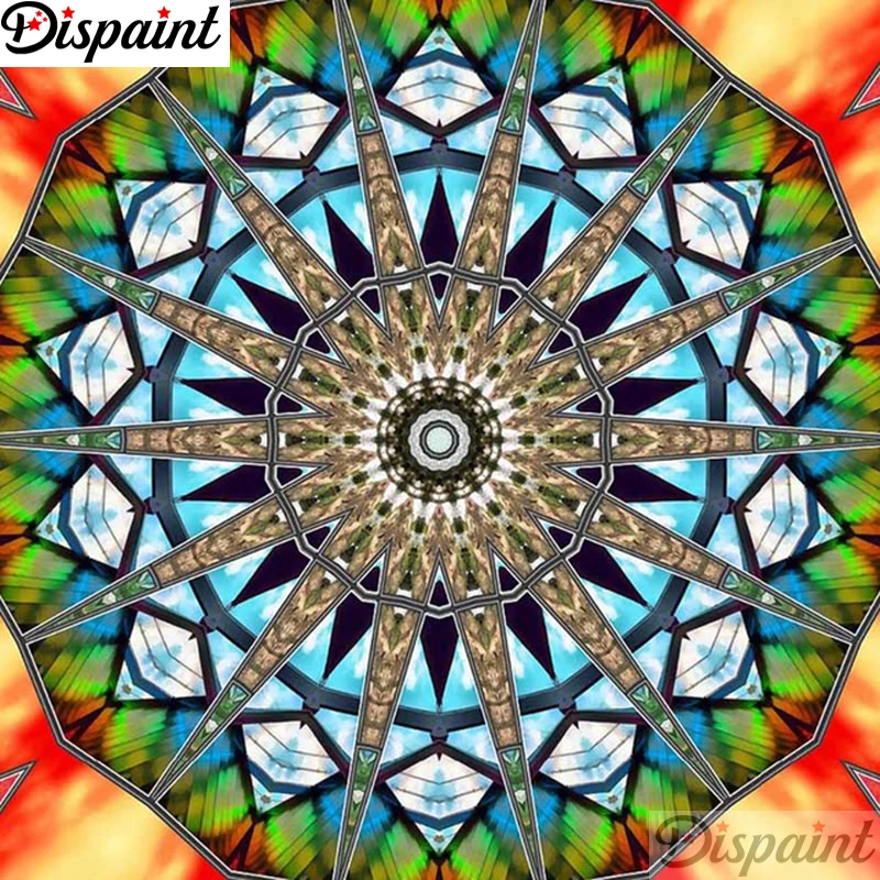 

Dispaint Full Square/Round Drill 5D DIY Diamond Painting "Mandala scenery" Embroidery Cross Stitch 3D Home Decor Gift A11358