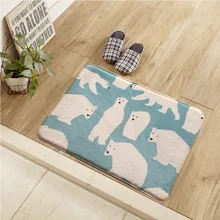Южнокорейский милый мультфильм животных ковер/Коврик для прихожей Противоскользящий ванная комната ковер балкон/гардероб