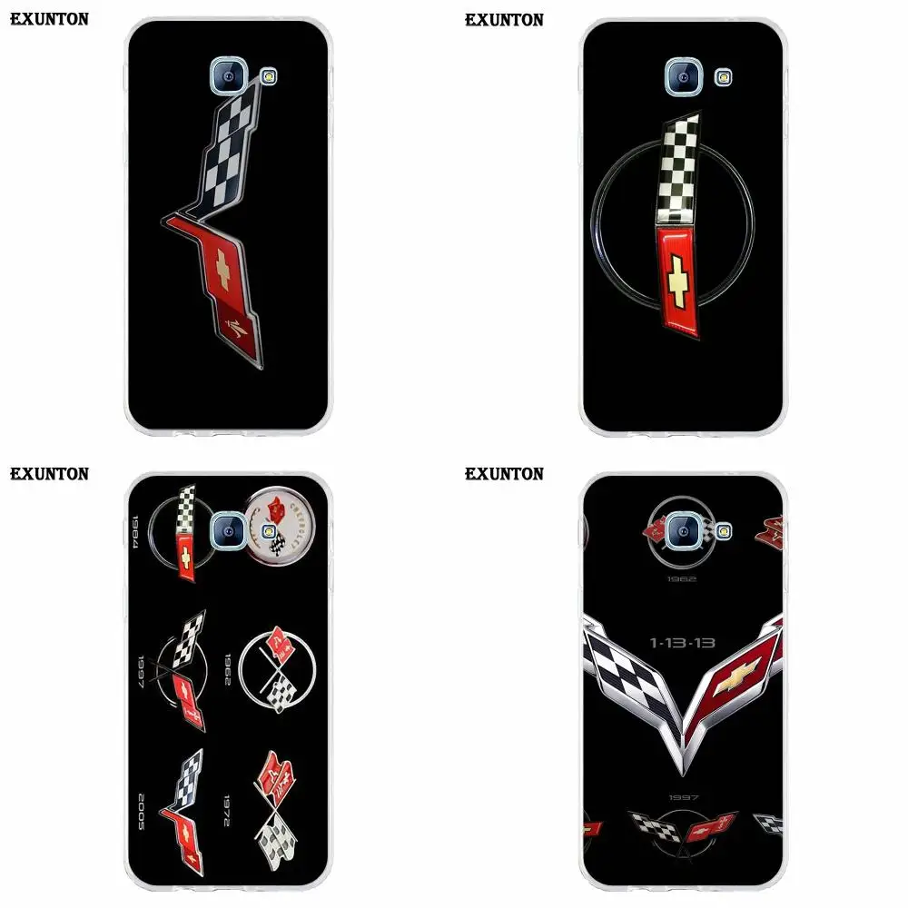 

For Galaxy Alpha Core Note 2 3 4 S2 A10 A20 A20E A30 A40 A50 A60 A70 M10 M20 M30 TPU Protector Racing Car Corvette Flag Logo