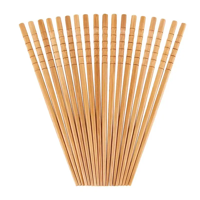 

10 Pairs of Bamboo Chopsticks Natural Wooden Chopstick for Home Kitchen Resturant