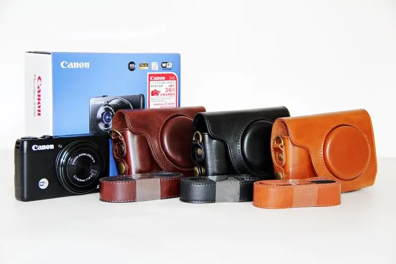 For Canon Powershot s110 S120 Vintage Camera Case Pu Leather